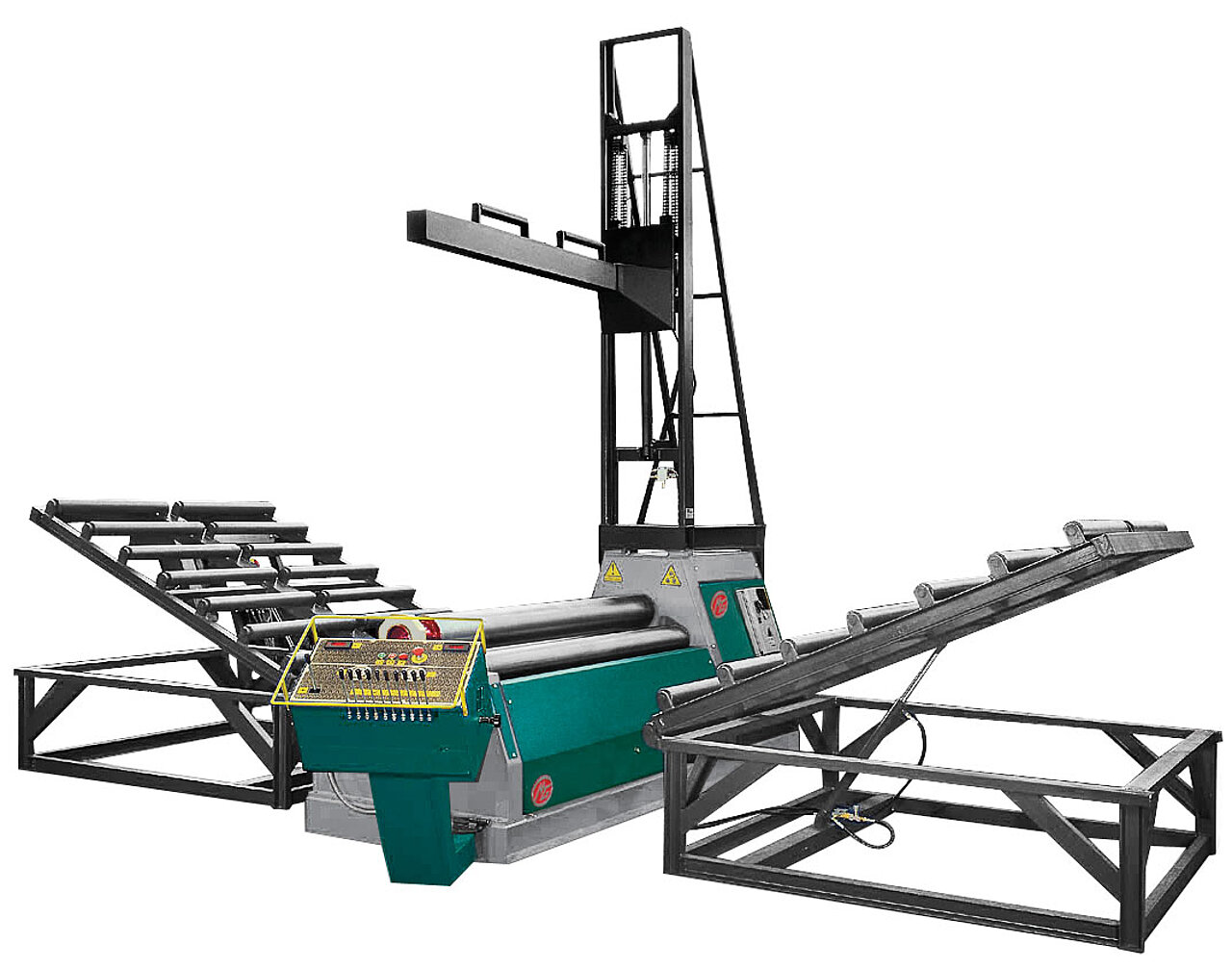 Materialhandling der linearen 4-Walzen Rundbiegemaschine