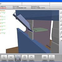 Grafische 3D-Steuerung einer CNC-Abkantpresse für präzise Biegeprozesse