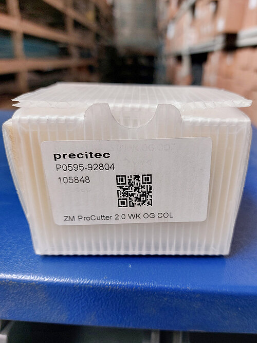 Precitec Schutzglas-Halter komplett mit Schutzglas oben