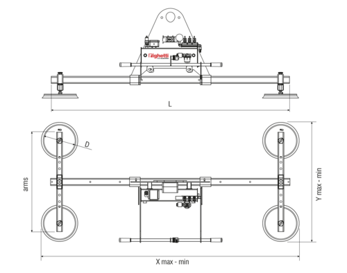 Vakuumheber Modell F04EB1000-4-2000-127
