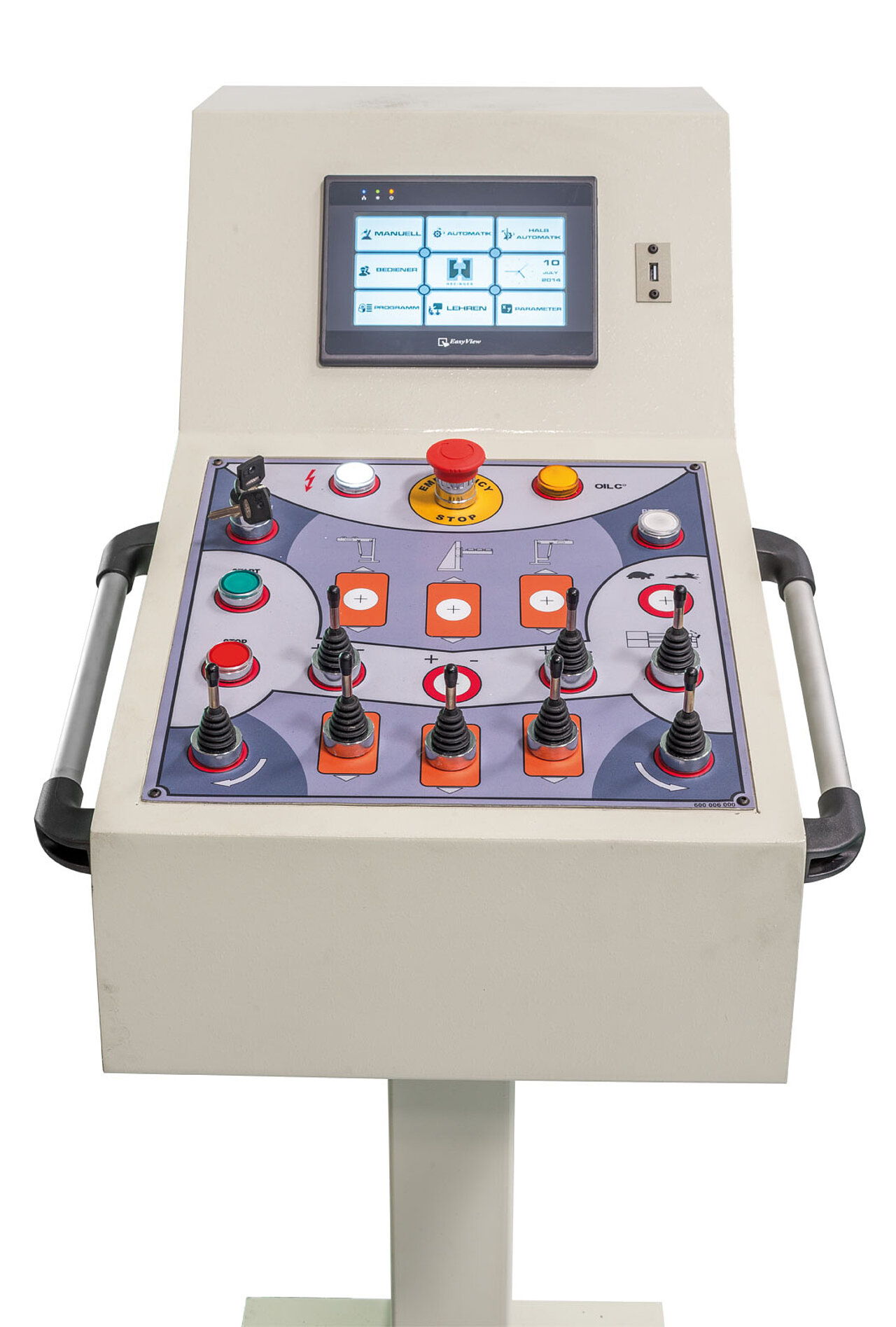 Steuerung der 4-Rollen Rundwalze HR4W