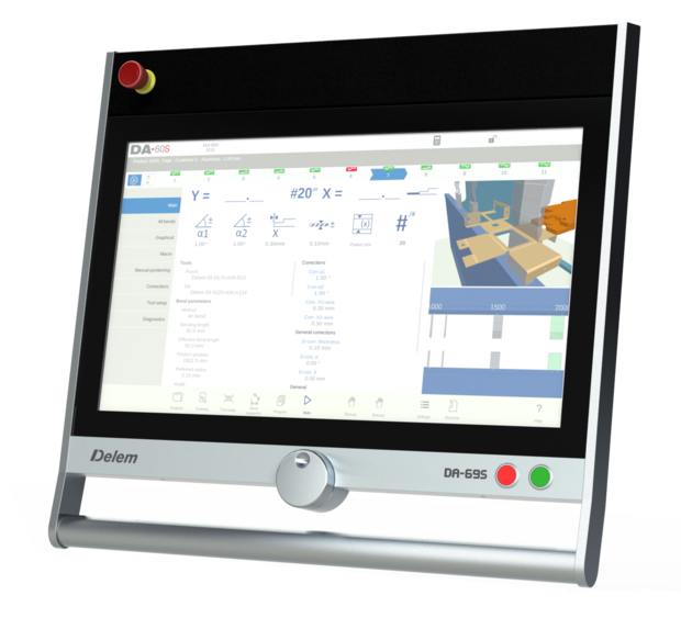 3D-Steuerung für Abkantpresse der neuesten Generation: DA69S