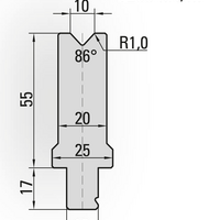 Unterwerkzeug Abkantpresse – V-Matrize aus gehärtetem Werkzeugstahl für präzise Biegeergebnisse in der Blechbearbeitung
