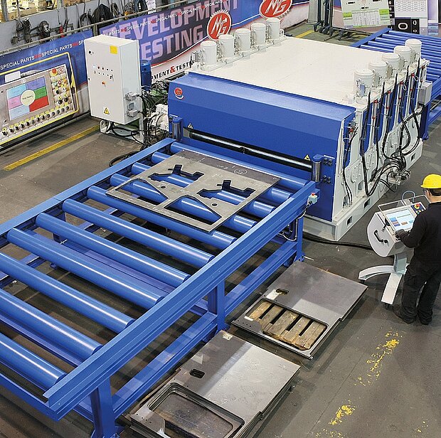 Zuführung über Transportrollen bei Richtmaschinen | Effiziente Blechbearbeitung