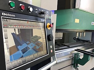 Elektrische Abkantpresse – Steuerung